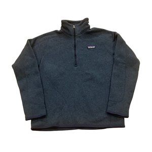 Patagonia Women's 1/4 Zip Better Sweater Navy Blue Size Medium